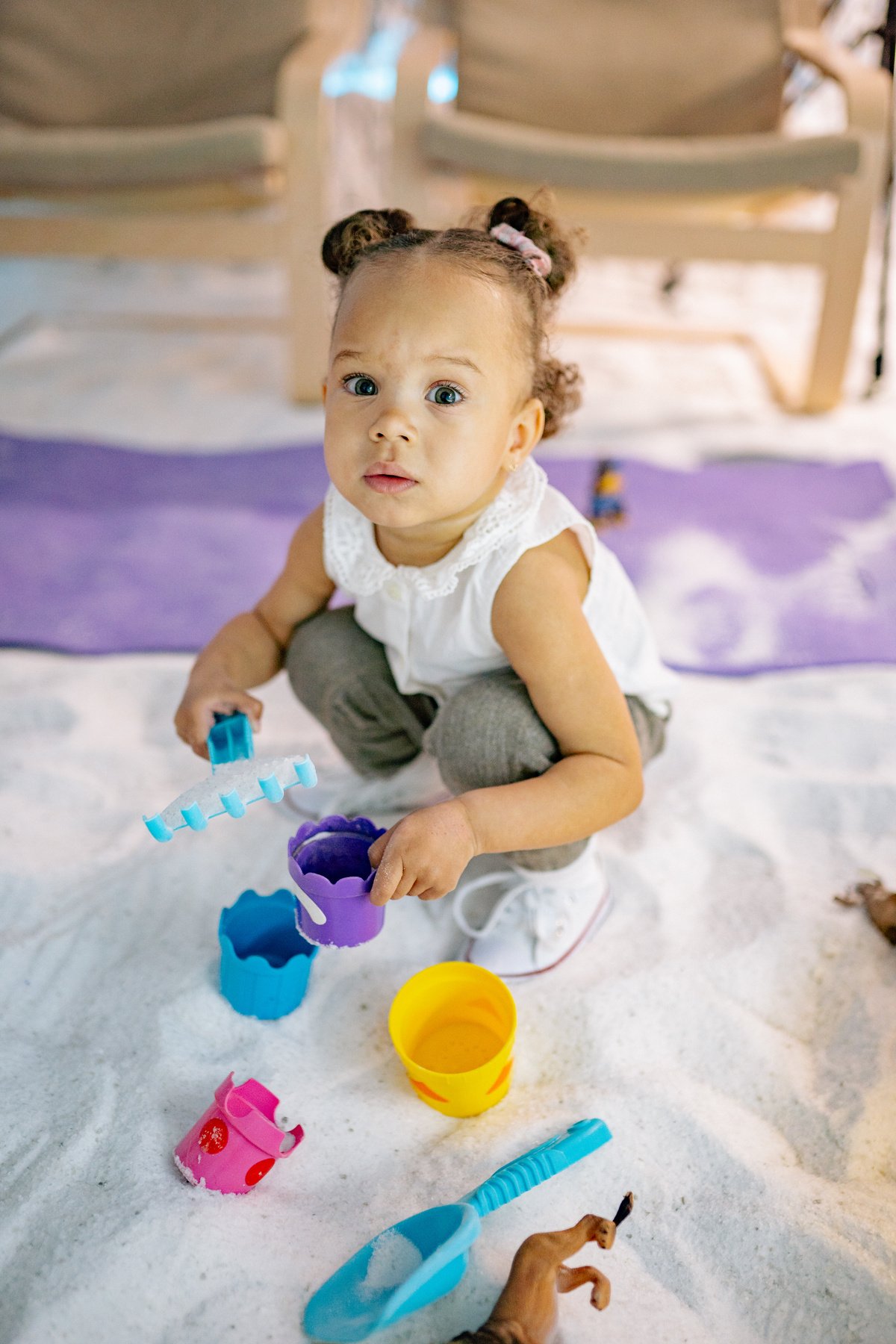 Toddler Playing on the Sand 